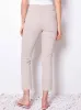 UP! SOLID TEXTURED JACQUARD ANKLE PANT sold by Yeltuor