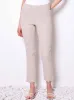 UP! SOLID TEXTURED JACQUARD ANKLE PANT sold by Yeltuor