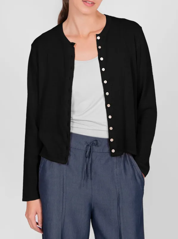 BRIDGE & LORD CURVED HEM CARDI sold by Yeltuor