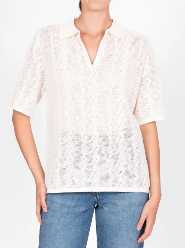 BRIDGE & LORD BREEZY POINTELLE  POLO sold by Yeltuor