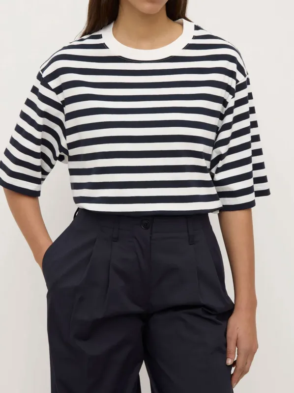 ASSEMBLY LABEL MONTE STRIPE COTTON TEE sold by Yeltuor