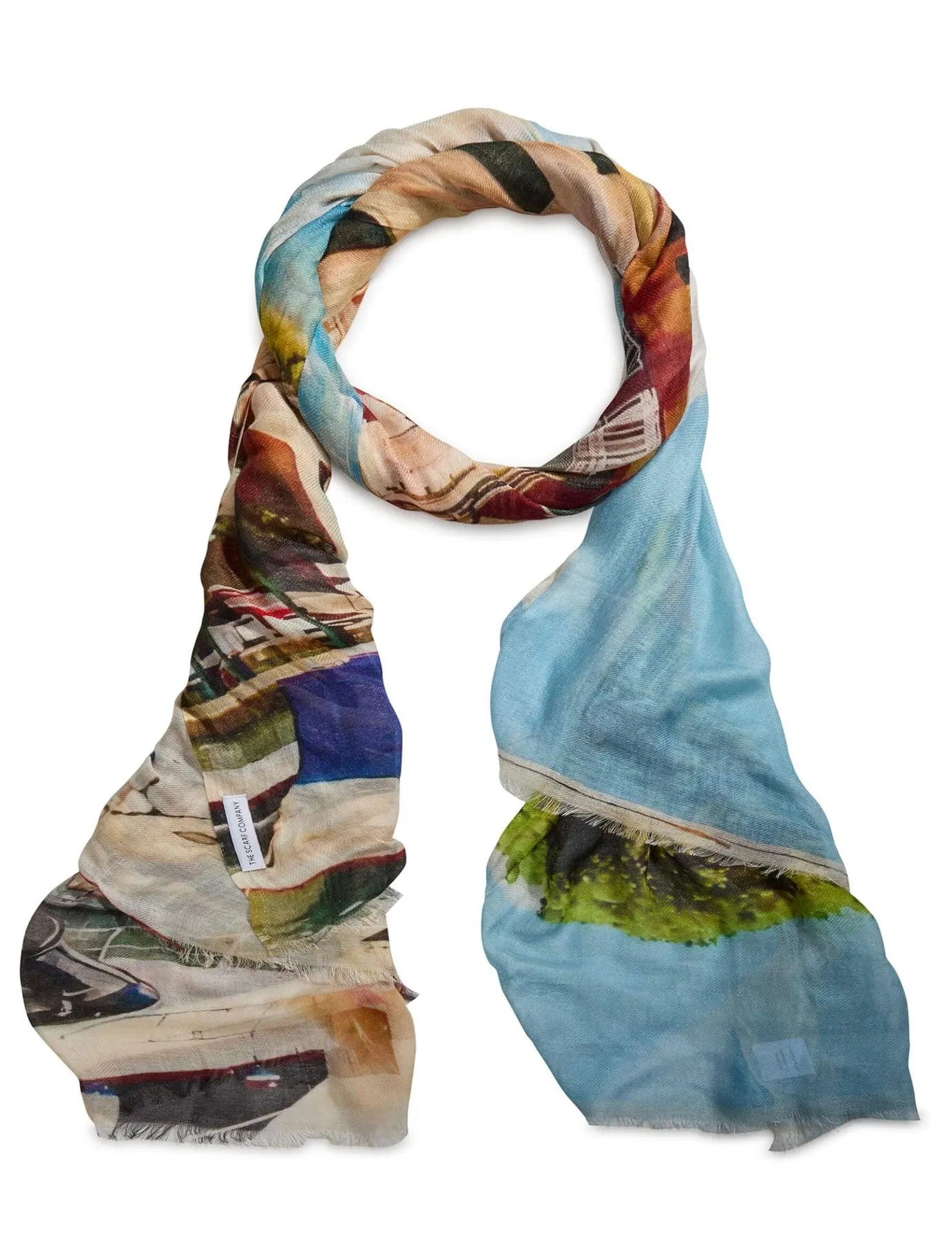 THE SCARF COMPANY PORTOFINO HARBOUR LIGHTS LUXE SCARF sold by Yeltuor