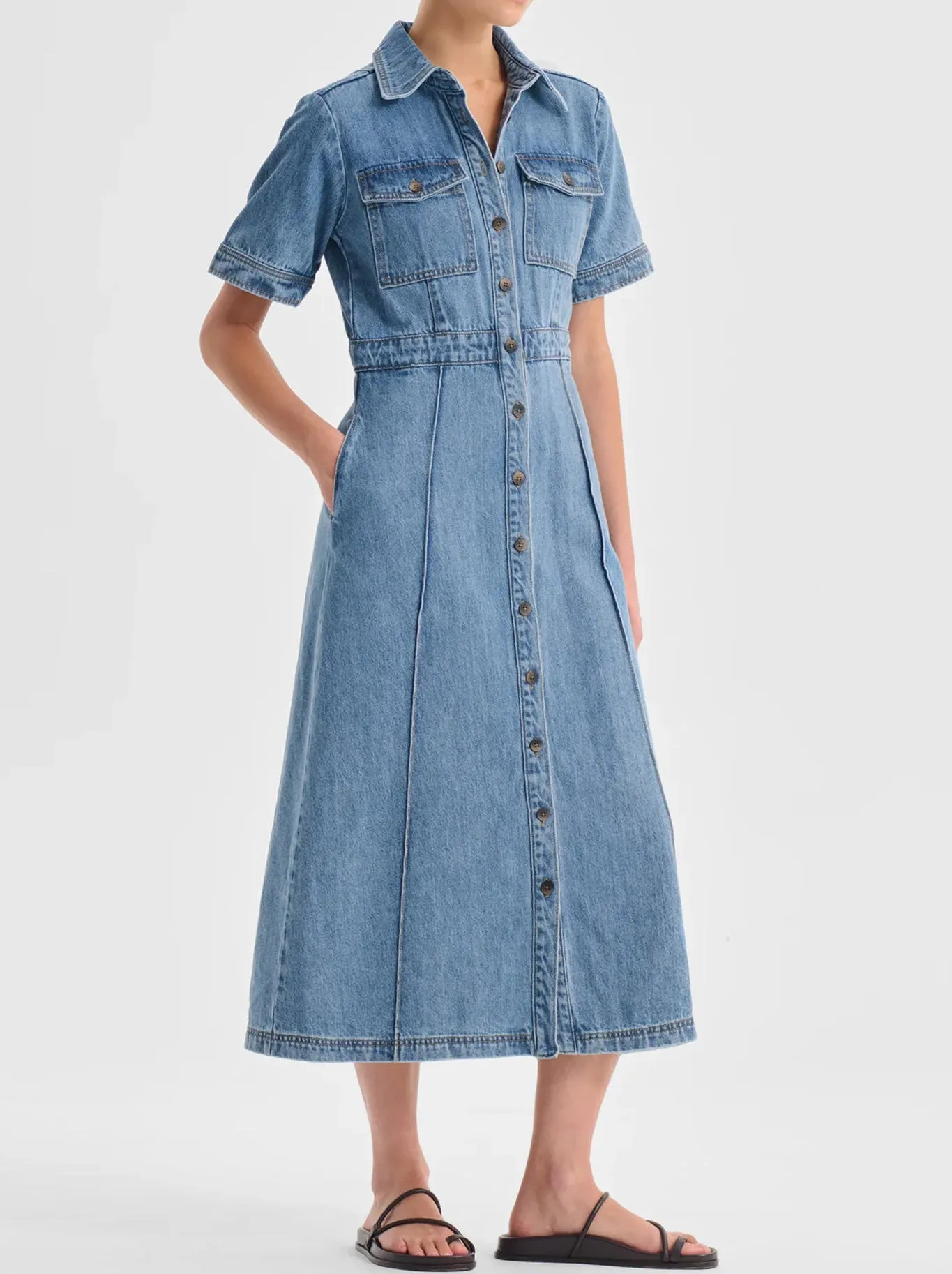 MORRISON JACQUE DENIM SHIRT DRESS sold by Yeltuor product image thumbnail 3