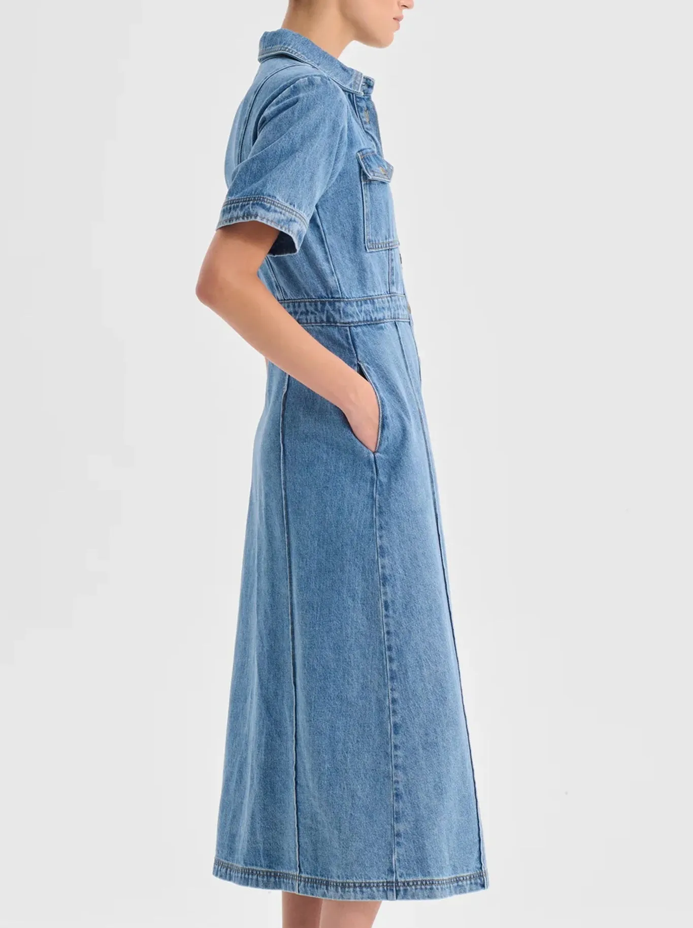 MORRISON JACQUE DENIM SHIRT DRESS sold by Yeltuor product image thumbnail 4