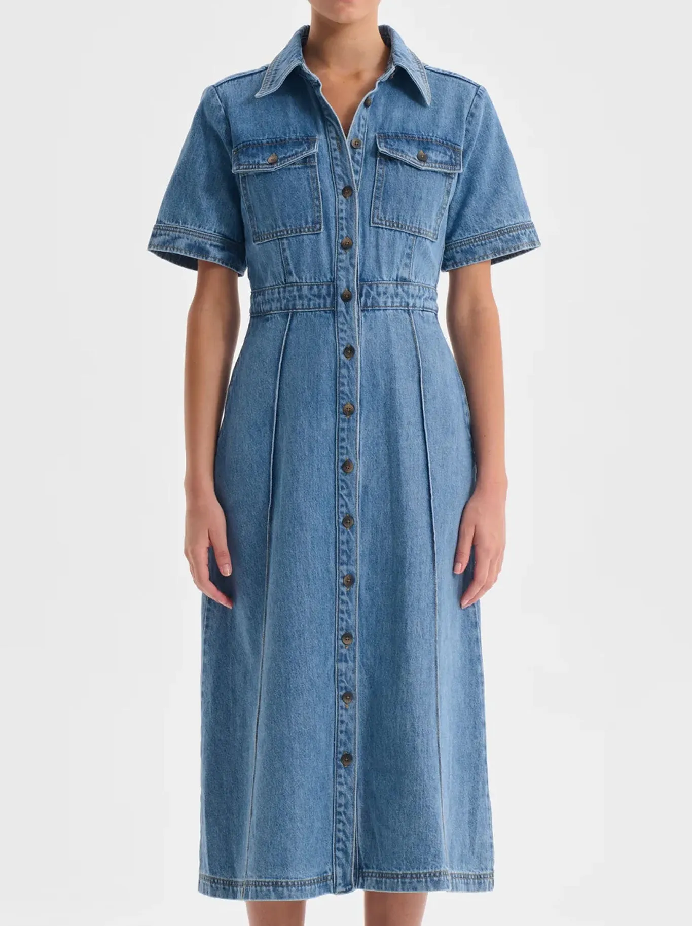 MORRISON JACQUE DENIM SHIRT DRESS sold by Yeltuor