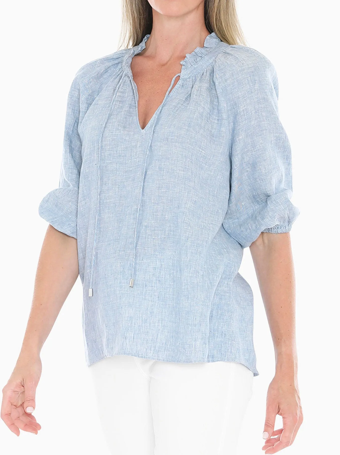 JUMP RUFFLE NECK TOP sold by Yeltuor product image thumbnail 2