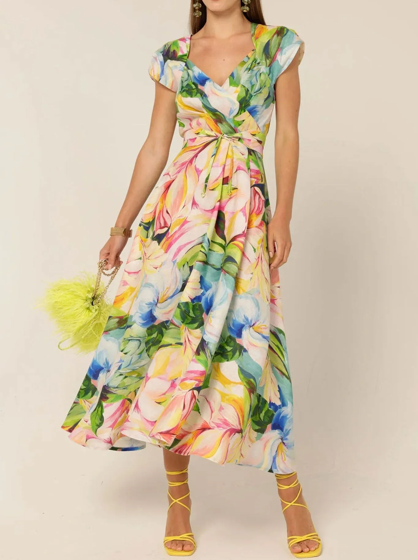 SACHA DRAKE DAHLIA MIDI DRESS sold by Yeltuor product image thumbnail 2