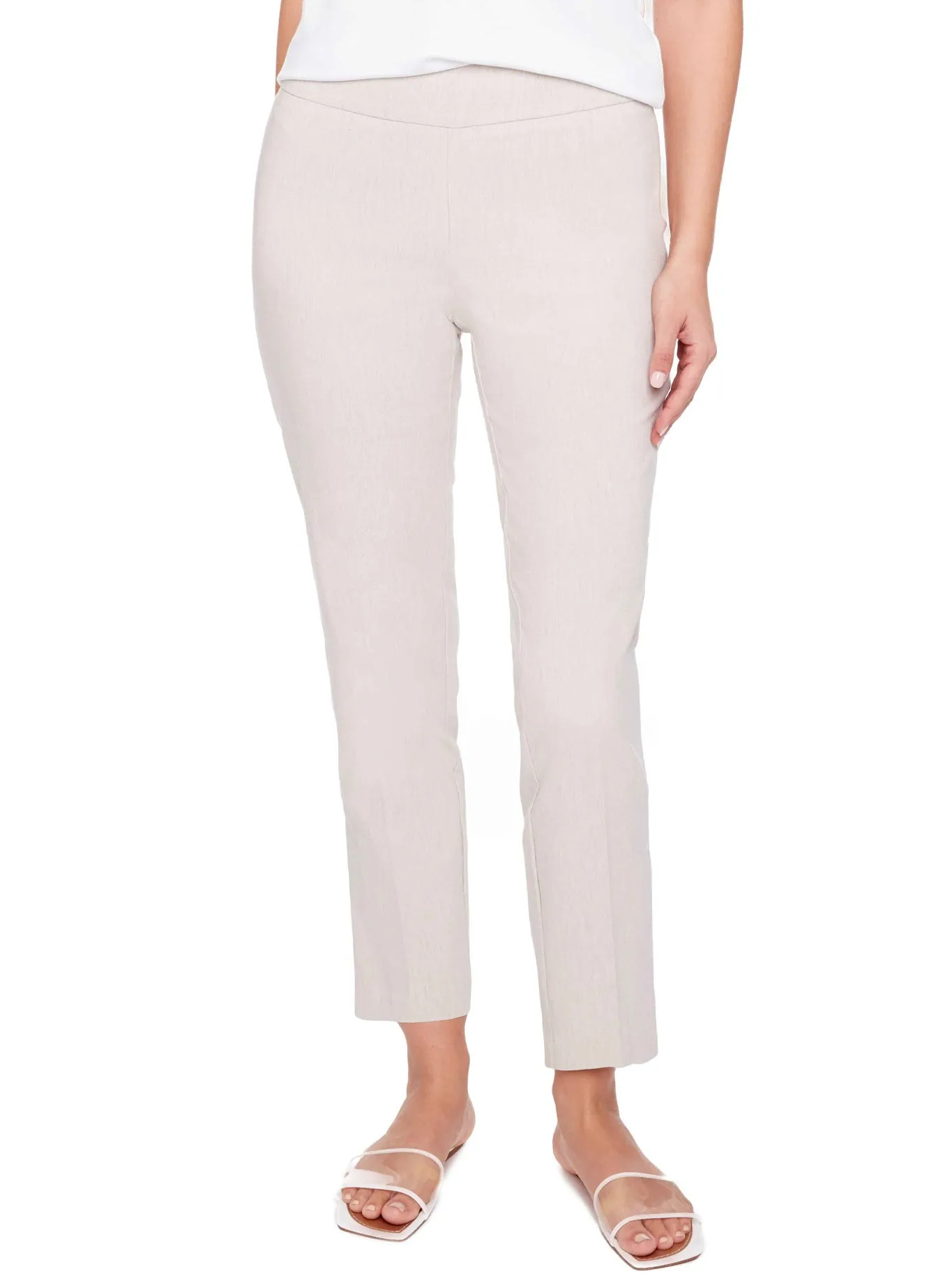 UP! LINEN EFFECT TECHNO ANKLE PANT sold by Yeltuor