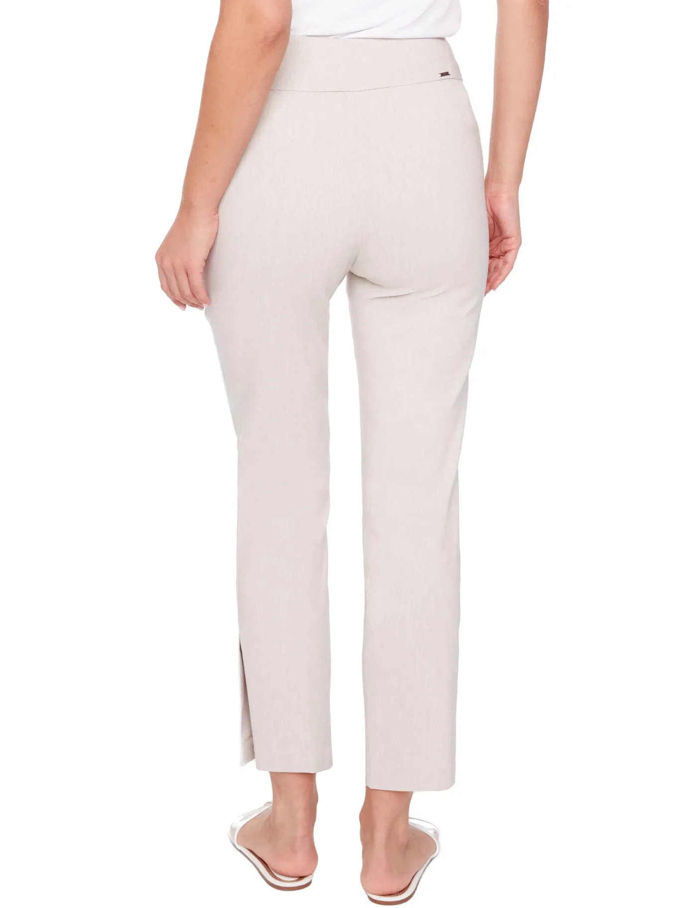 UP! LINEN EFFECT TECHNO ANKLE PANT sold by Yeltuor product image thumbnail 3