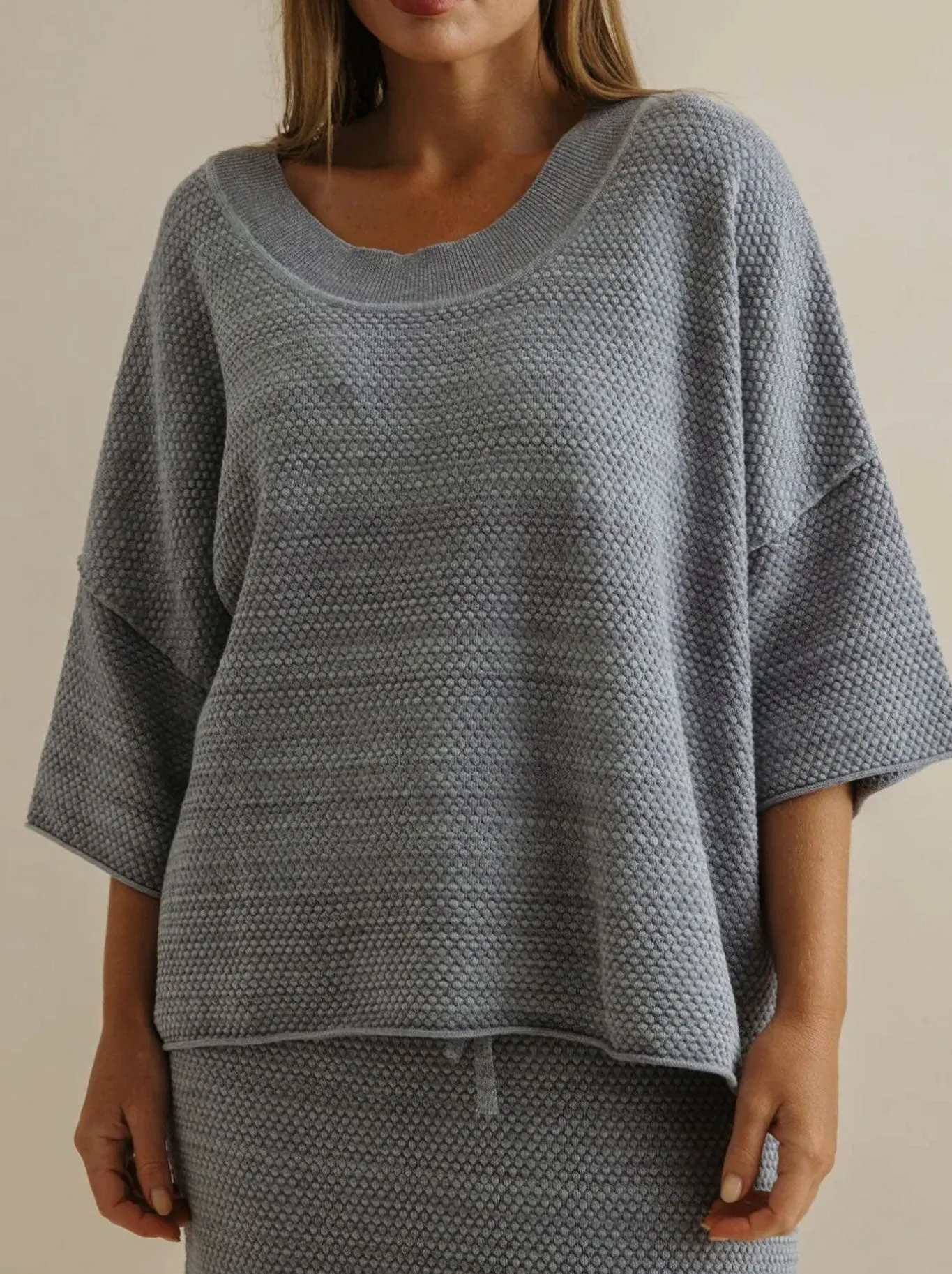 TALAMAYA CORAL KNITTED TEE PULLOVER sold by Yeltuor