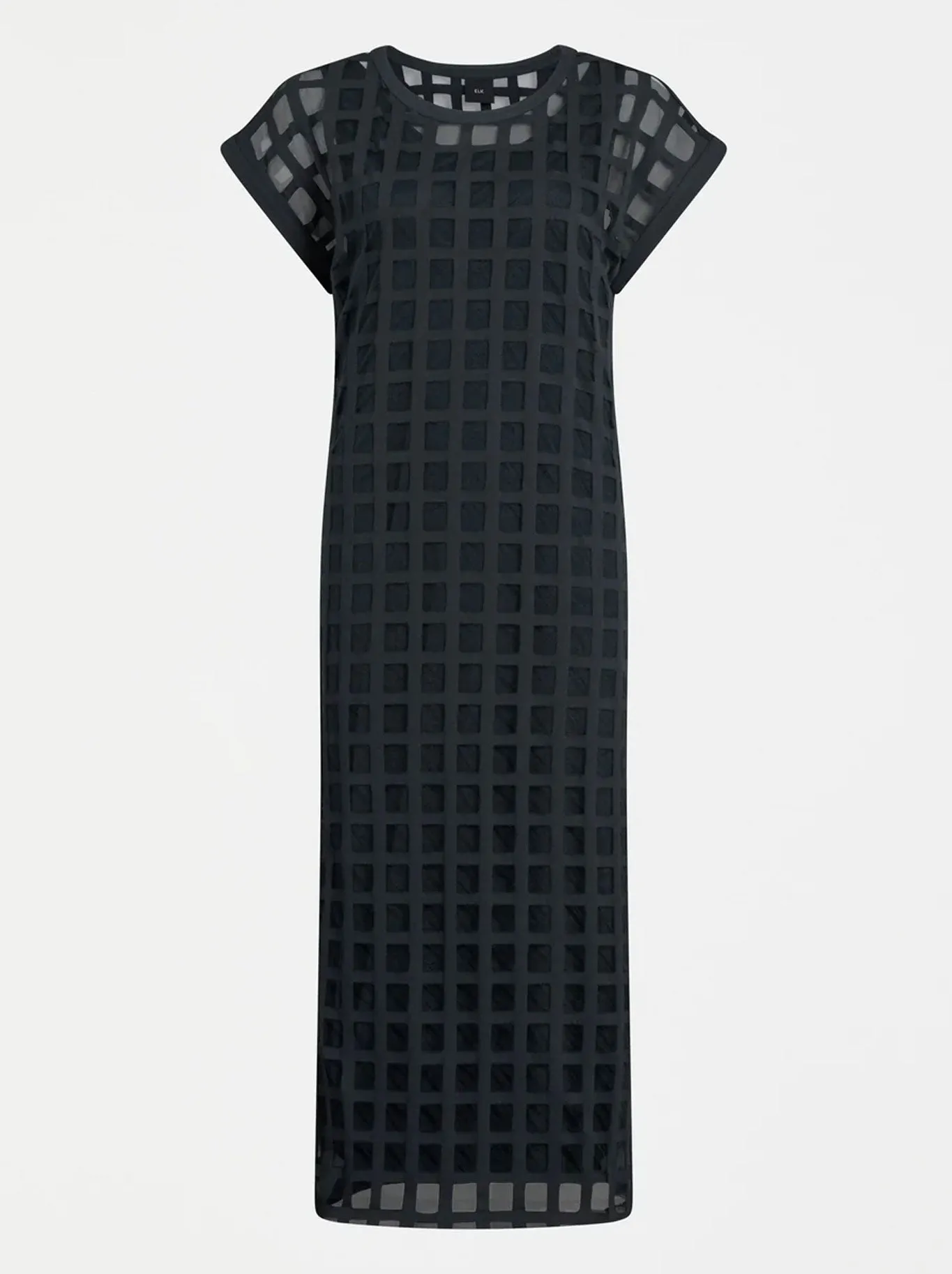 ELK GRID BURNOUT MIDI DRESS sold by Yeltuor product image thumbnail 2