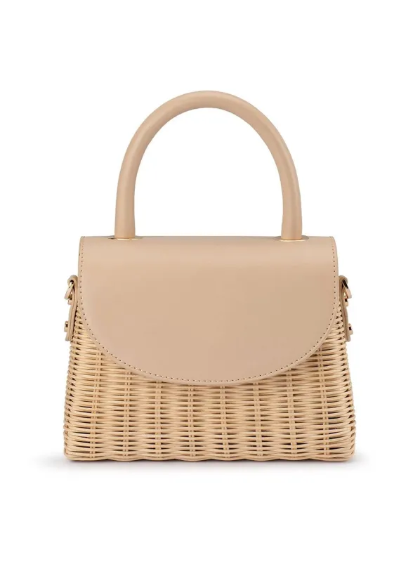 OLGA BERG ELLE WICKER BAG sold by Yeltuor