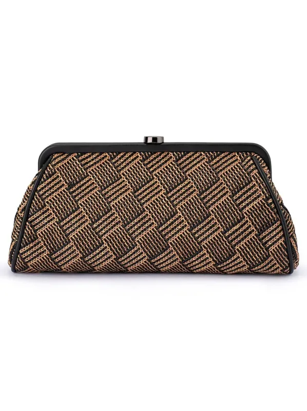 OLGA BERG LOIS WOVEN BAG sold by Yeltuor
