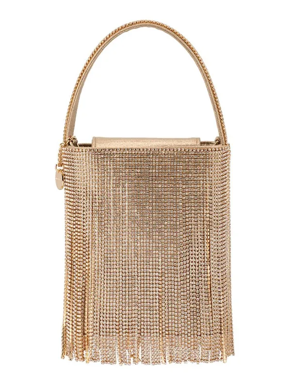 OLGA BERG BILLIE CRYSTAL FRINGE BAG made by Olga Berg