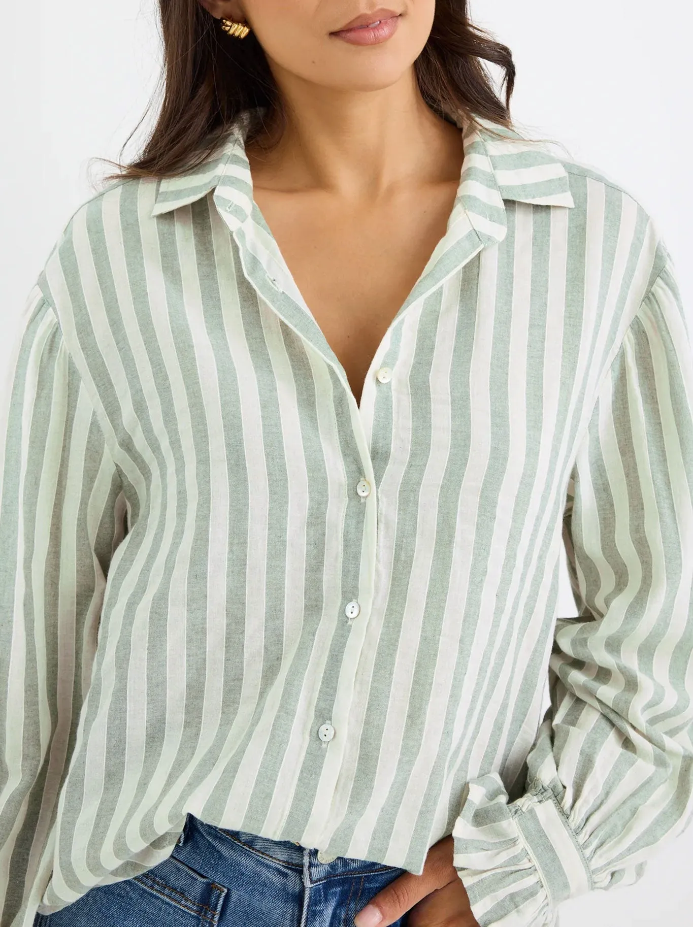 BY ROSA CONNECTION STRIPE SHIRT sold by Yeltuor product image thumbnail 2