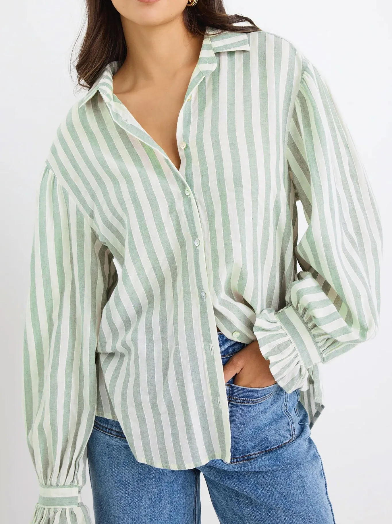 BY ROSA CONNECTION STRIPE SHIRT sold by Yeltuor