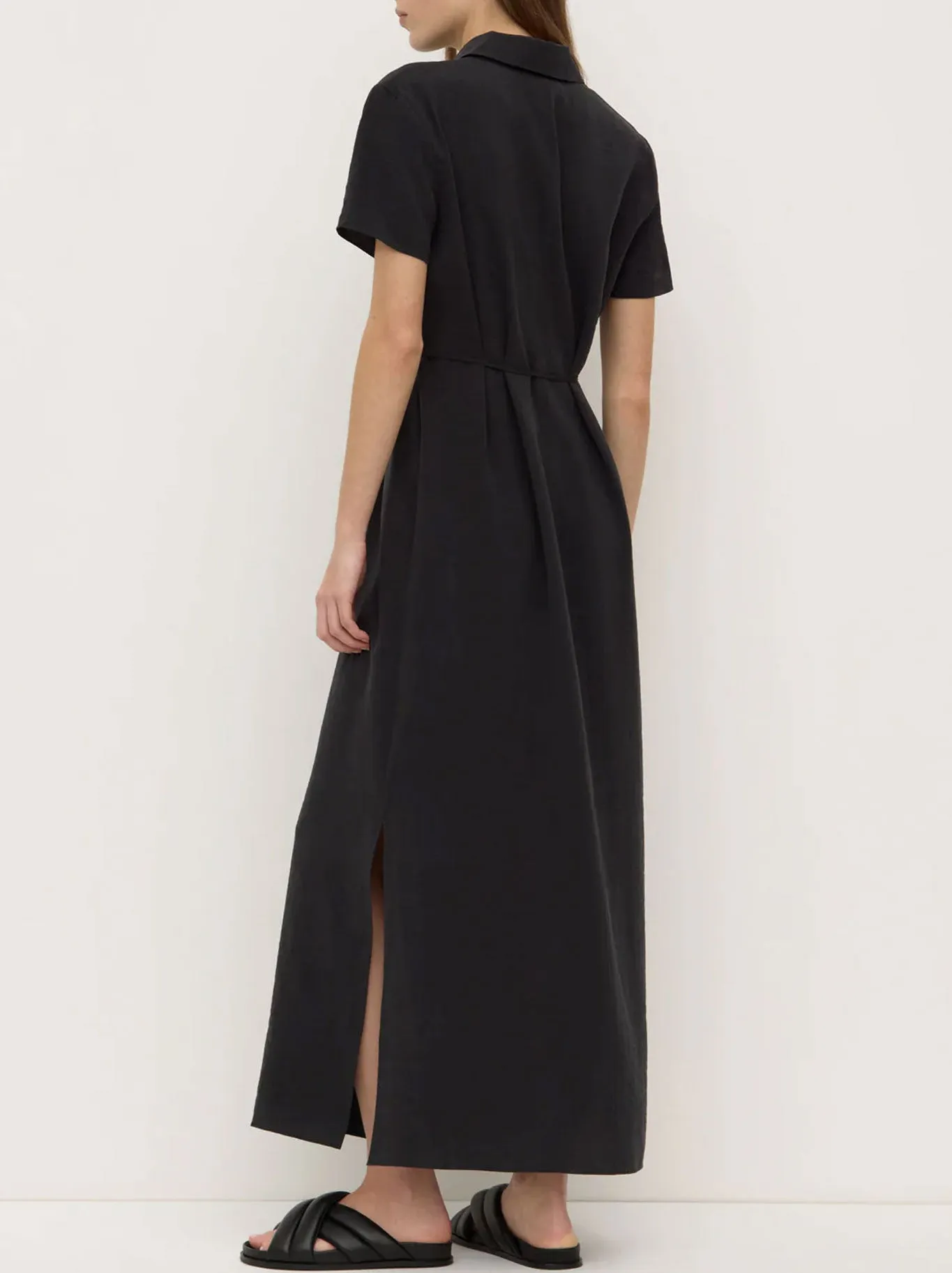 ASSEMBLY LABEL HEATHER SILK BLEND SHIRT DRESS sold by Yeltuor product image thumbnail 5