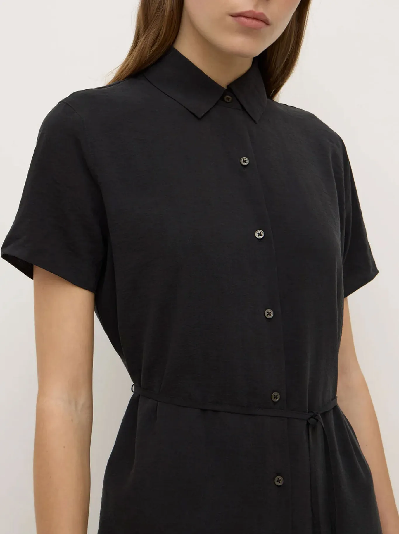 ASSEMBLY LABEL HEATHER SILK BLEND SHIRT DRESS sold by Yeltuor product image thumbnail 4