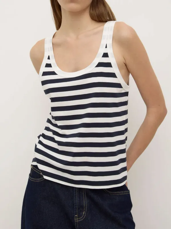 ASSEMBLY LABEL ADRIA STRIPE JERSEY TANK sold by Yeltuor