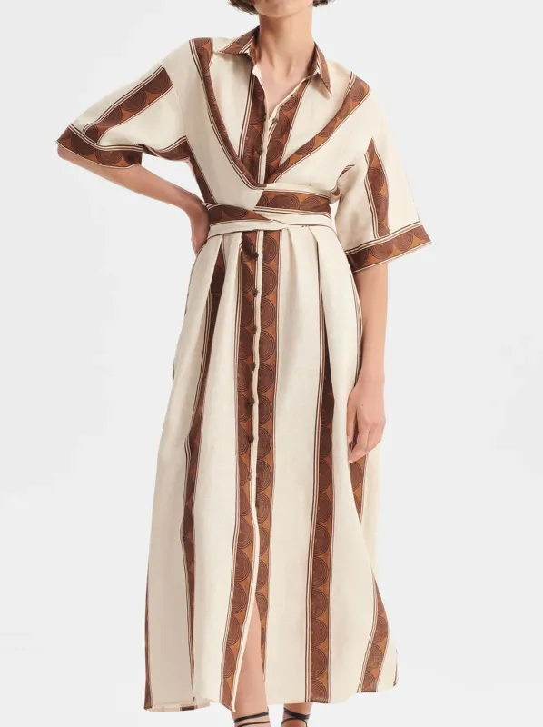 MORRISON HARRIET LINEN SHIRT DRESS sold by Yeltuor