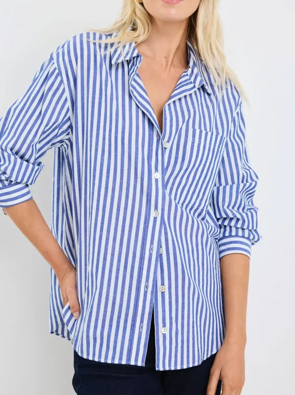 STORIES BE TOLD YOU GOT THIS STRIPE OVERSIZED SHIRT sold by Yeltuor