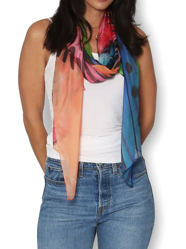 THE ARTISTS LABEL SENSATION SILK SCARF sold by Yeltuor