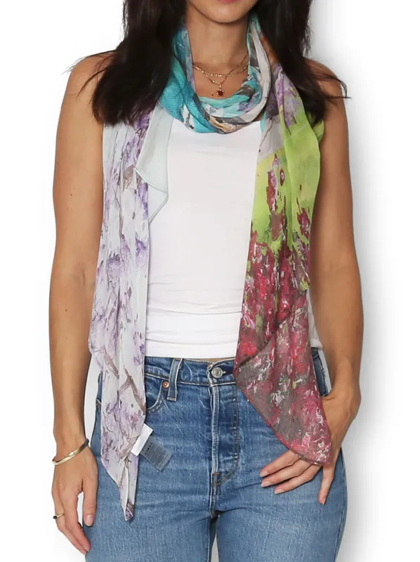 THE ARTISTS LABEL SYDNEY HARBOUR IN SPRING SCARF sold by Yeltuor