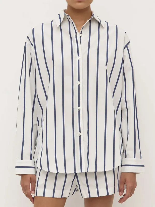 ASSEMBLY LABEL NARA STRIPE LONG SLEEVE SHIRT sold by Yeltuor