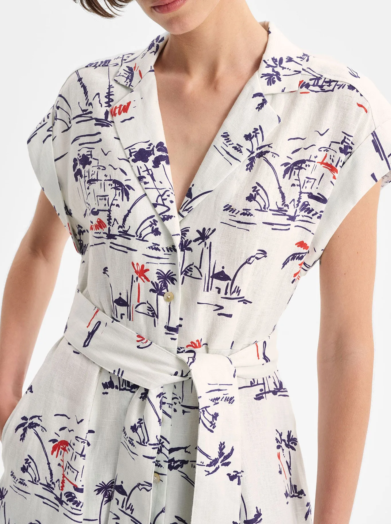 MORRISON CAPRI LINEN SHIRT DRESS sold by Yeltuor product image thumbnail 5