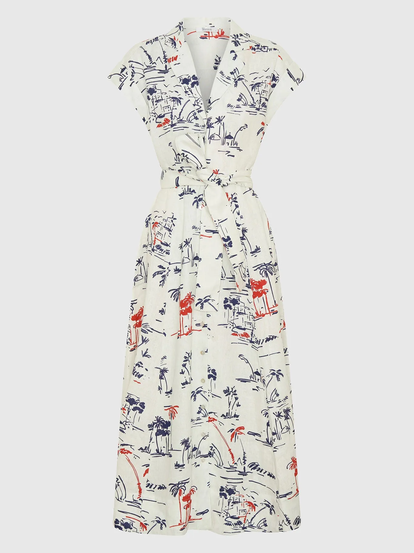 MORRISON CAPRI LINEN SHIRT DRESS sold by Yeltuor product image thumbnail 2