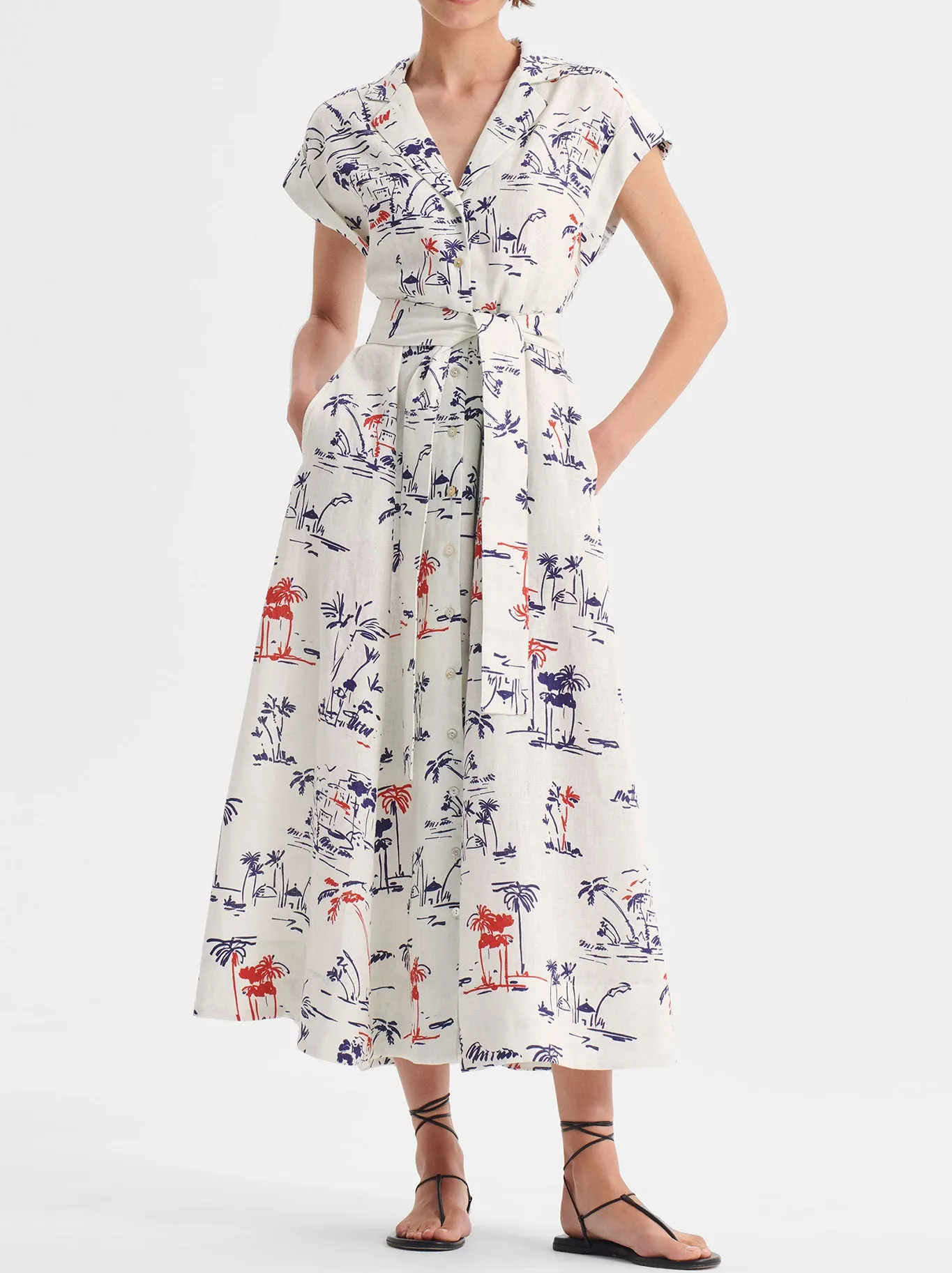 MORRISON CAPRI LINEN SHIRT DRESS sold by Yeltuor product image thumbnail 3