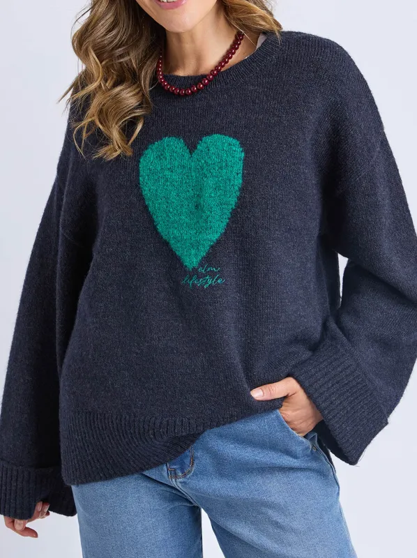 ELM INTERSIA HEART KNIT made by Elm Lifestyle
