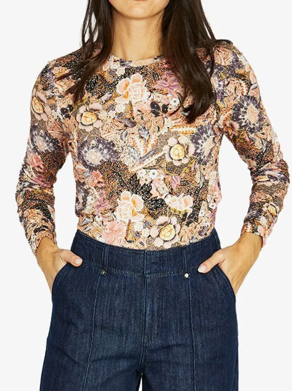 JUMP DELICATE PAISLEY LONG SLEEVE TEE made by Jump