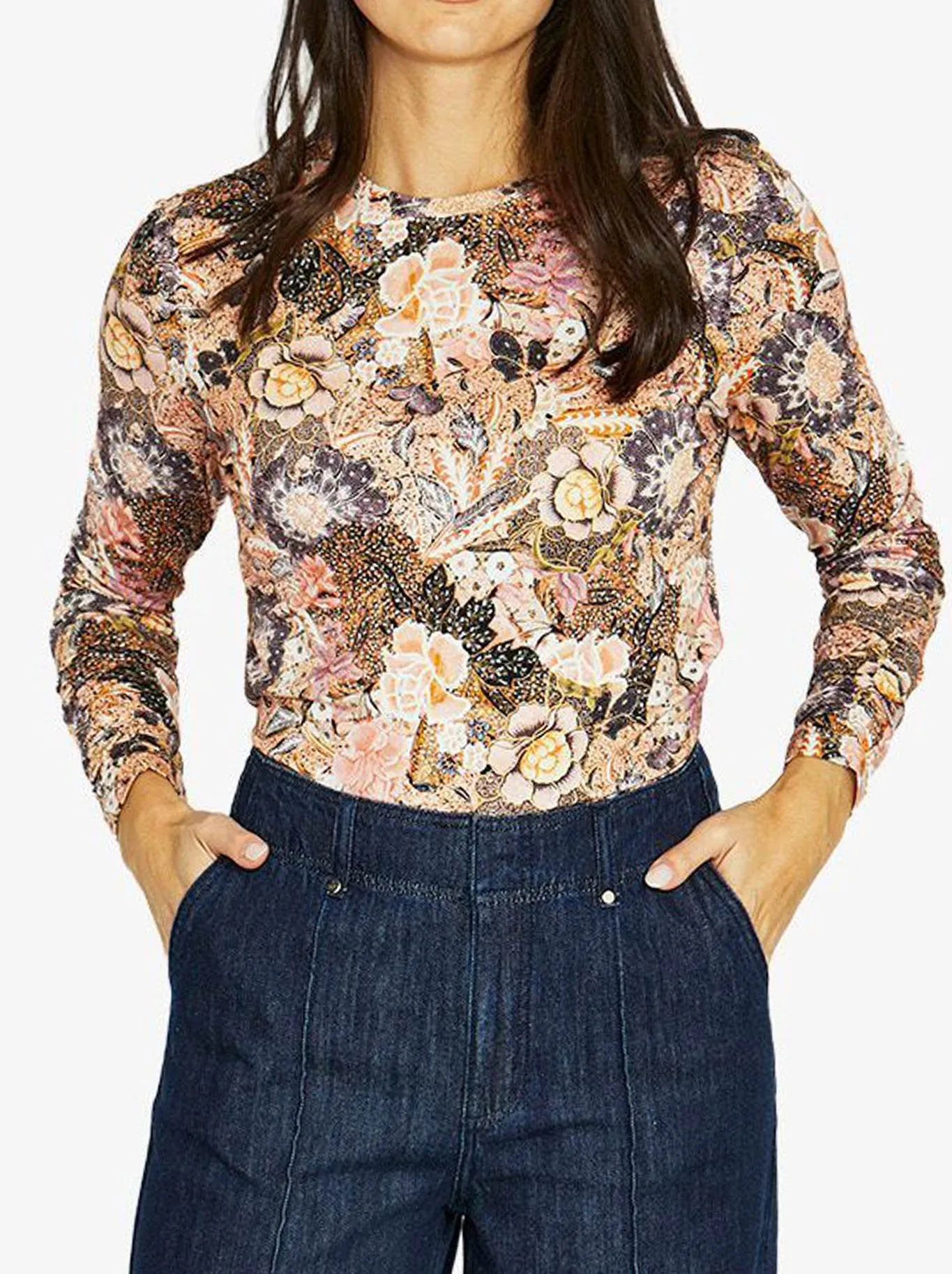 JUMP DELICATE PAISLEY LONG SLEEVE TEE sold by Yeltuor