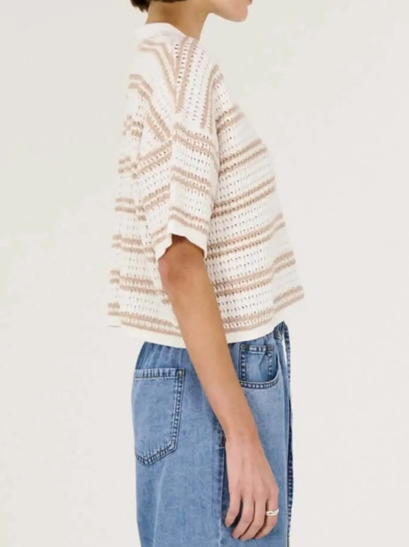 STAPLE THE LABEL EAMON KNIT POLO TEE sold by Yeltuor product image thumbnail 2