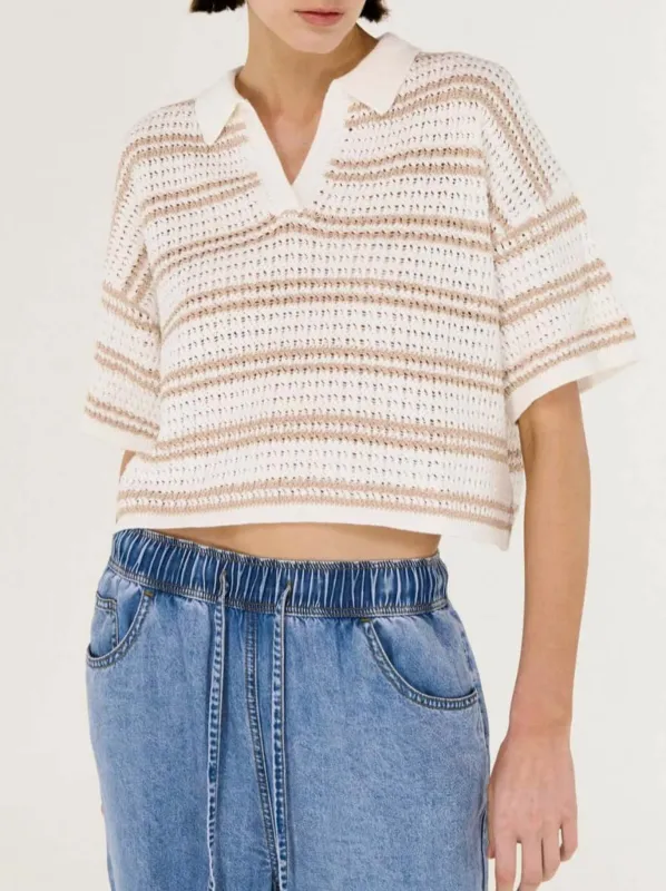 STAPLE THE LABEL EAMON KNIT POLO TEE made by Staple