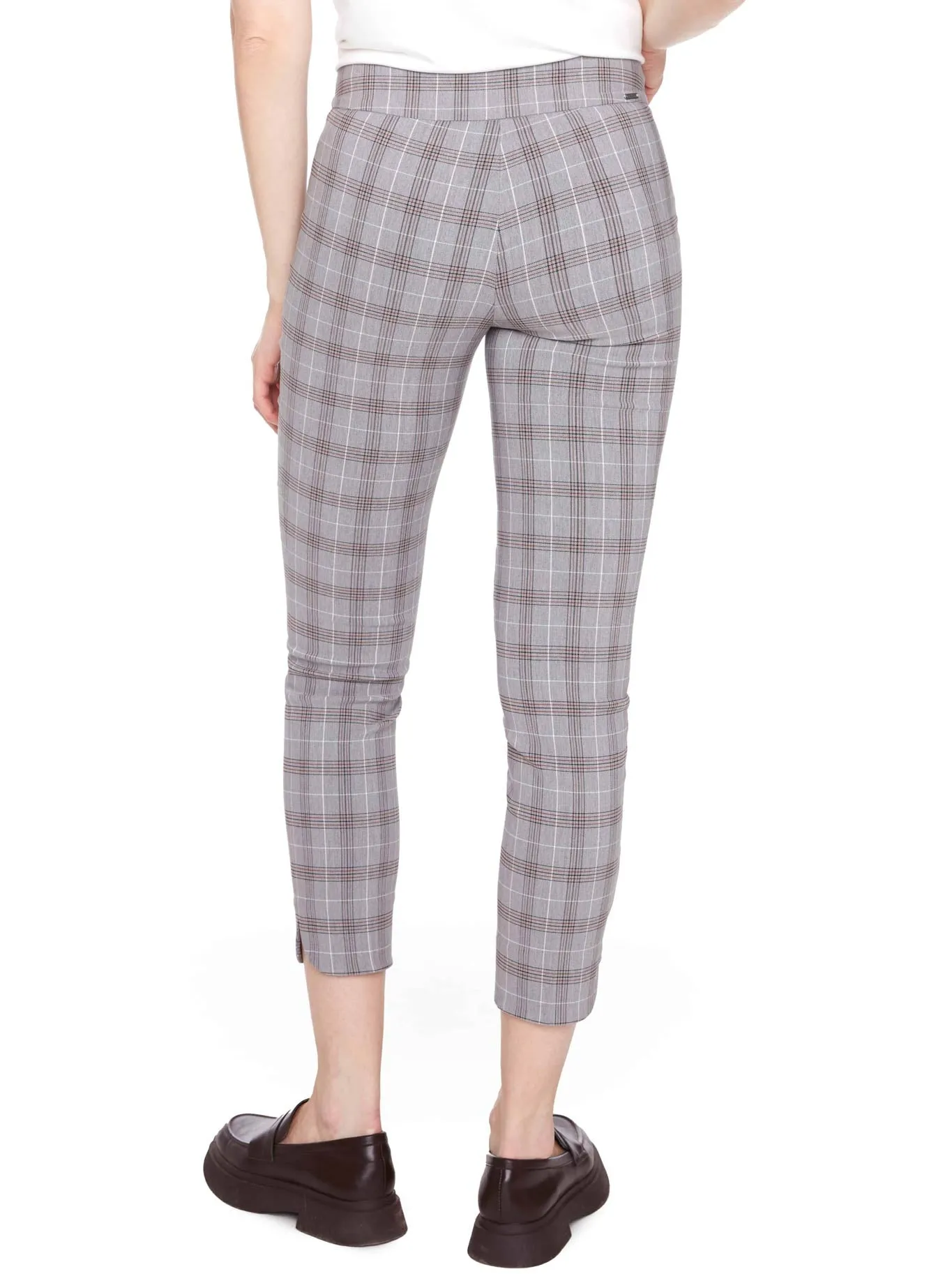 UP! PLAID TECHNO PETAL-SLIT ANKLE PANT sold by Yeltuor product image thumbnail 4