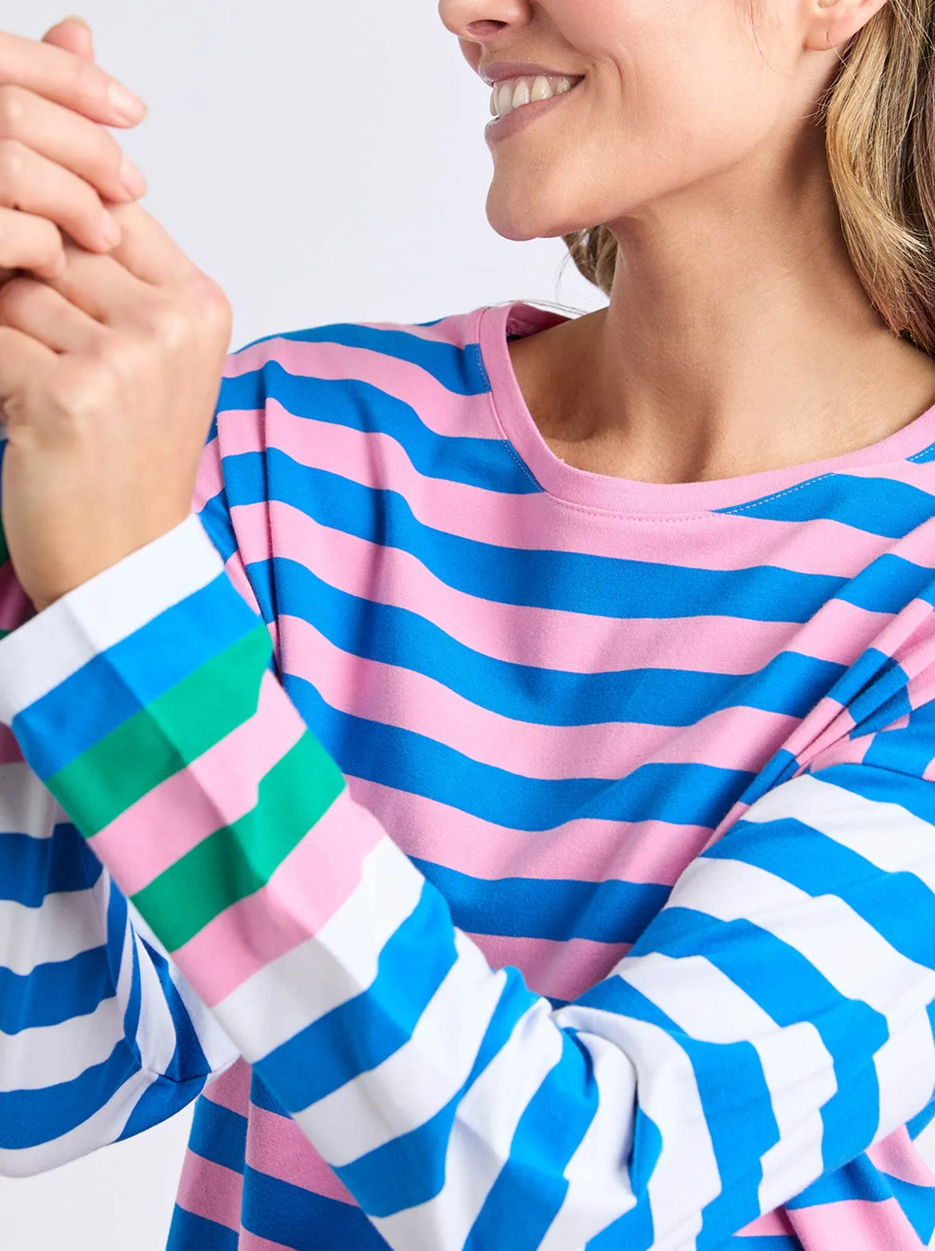 ELM TAFFY STRIPE LONG SLEEVE TEE sold by Yeltuor product image thumbnail 3