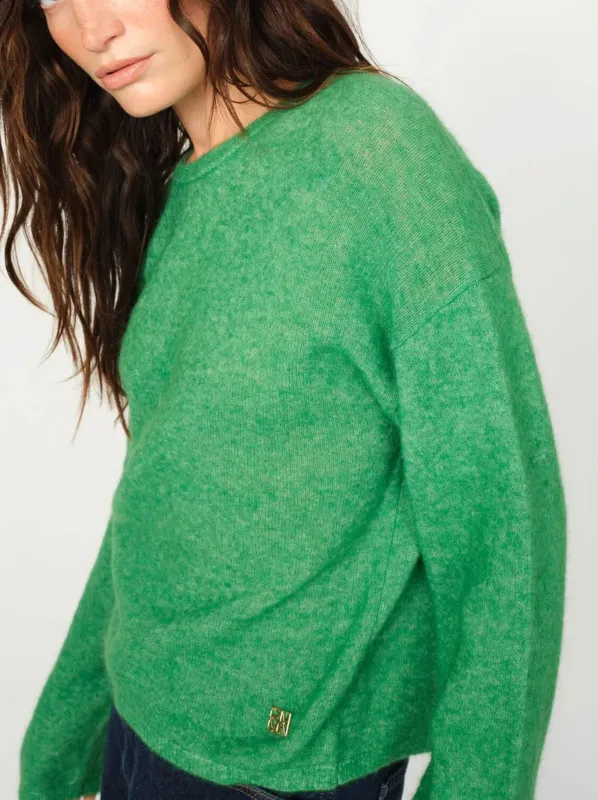 MOS MOSH MAPE O-NECK KNIT made by Yeltuor