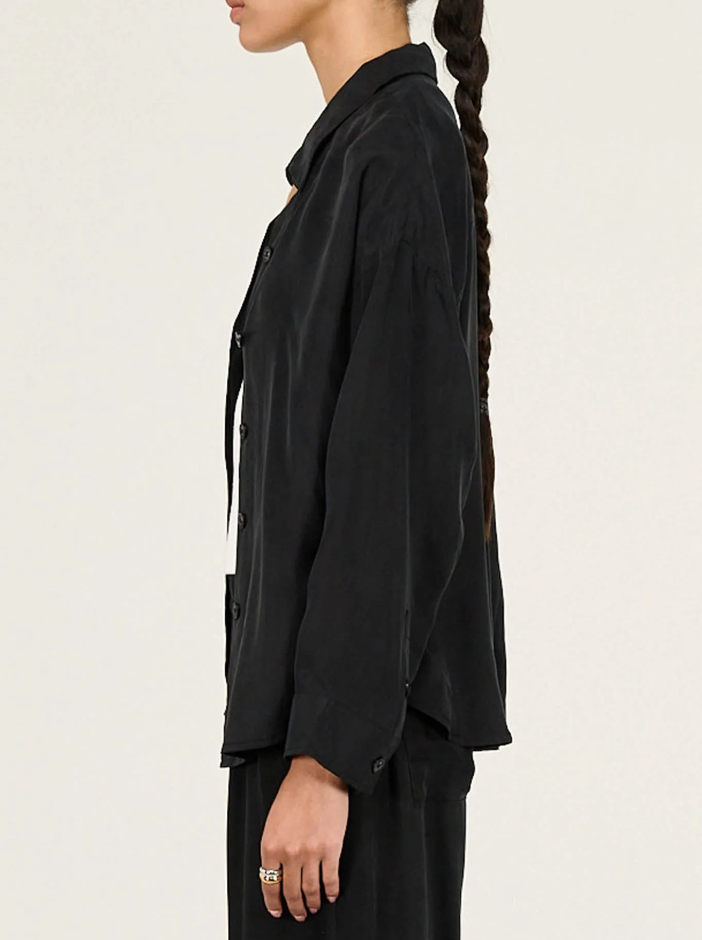 STAPLE THE LABEL SILVIE CUPRO SHIRT sold by Yeltuor product image thumbnail 2