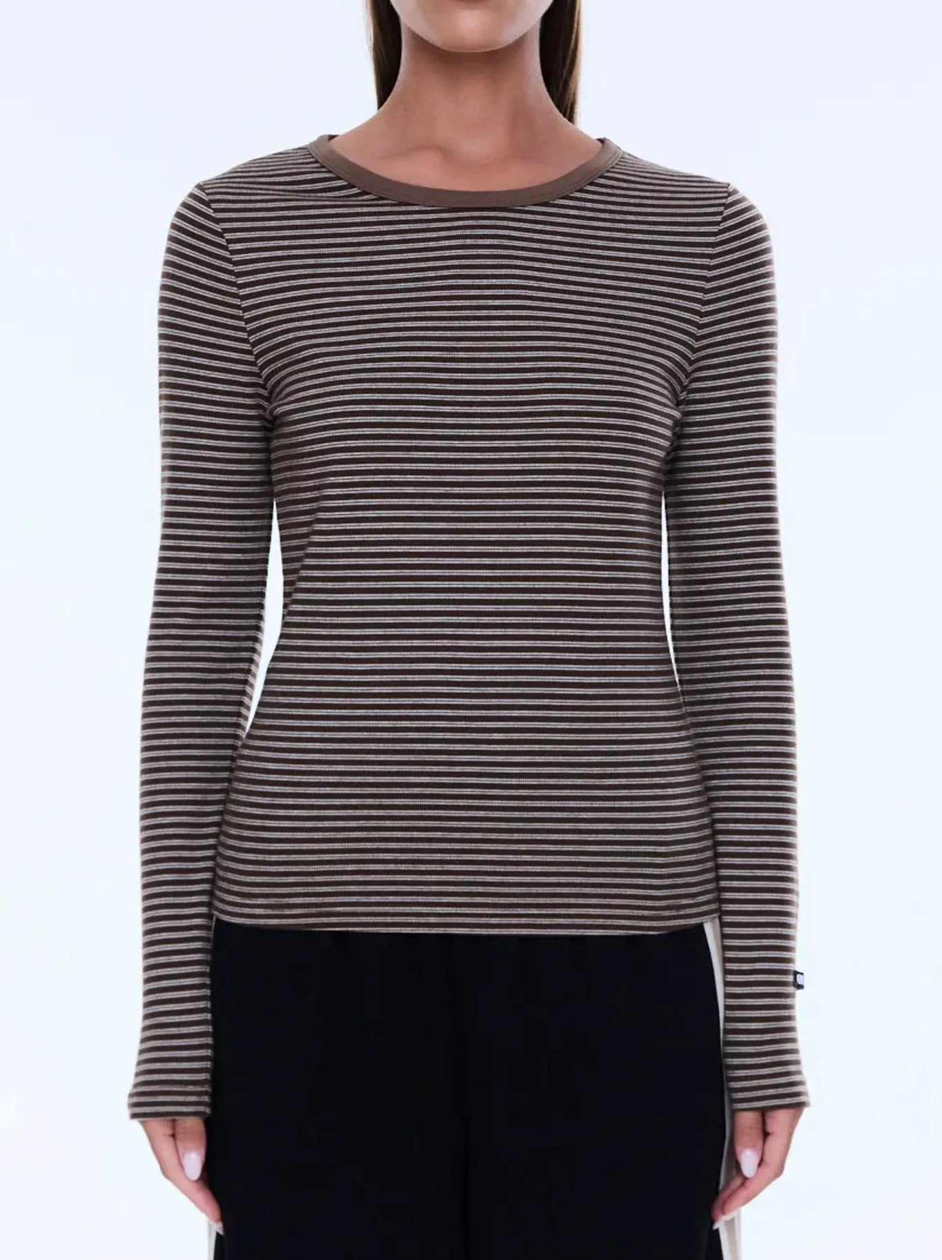 ENA PELLY PIPER LONG SLEEVE STRIPE TOP sold by Yeltuor