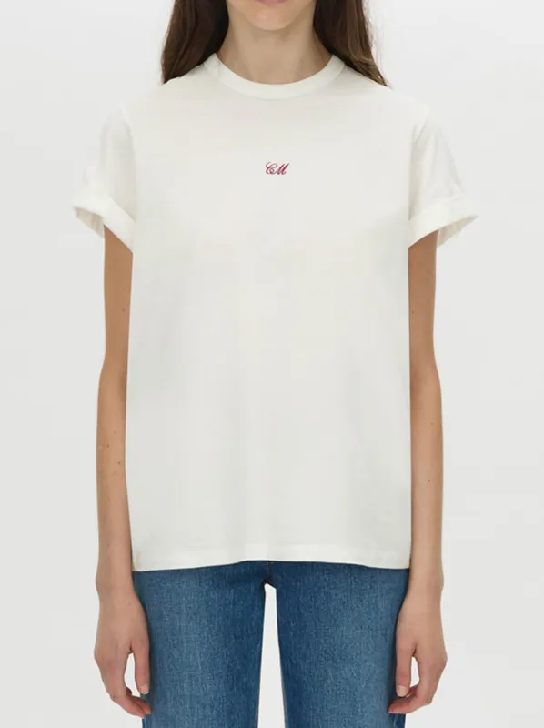 CAMILLA AND MARC BIRDIE EMBROIDERED TEE made by camilla & marc