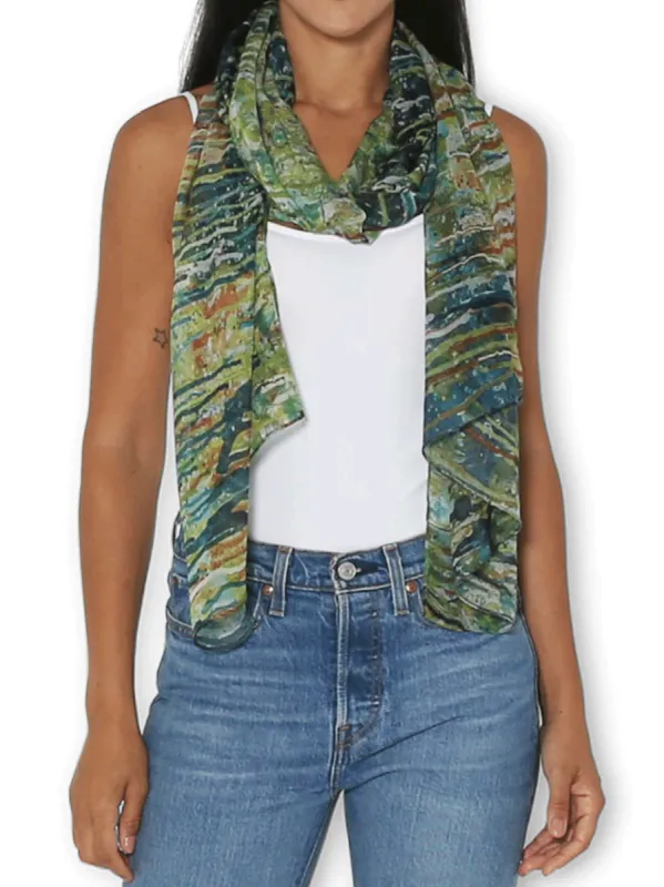 THE ARTISTS LABEL BAY OF NAPLES SCARF sold by Yeltuor