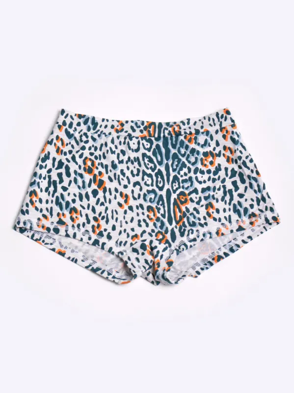 TANI PRINT BOYLEG SHORT made by Yeltuor