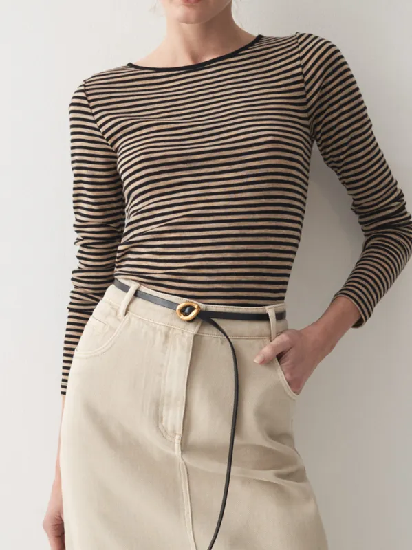 MORRISON MORRI MERINO STRIPE ROUND NECK sold by Yeltuor