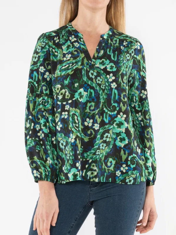 JUMP PAISLEY FLORAL TOP sold by Yeltuor