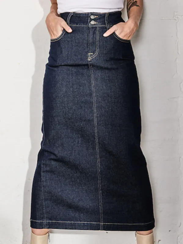 KIREINA JONI DENIM SKIRT sold by Yeltuor