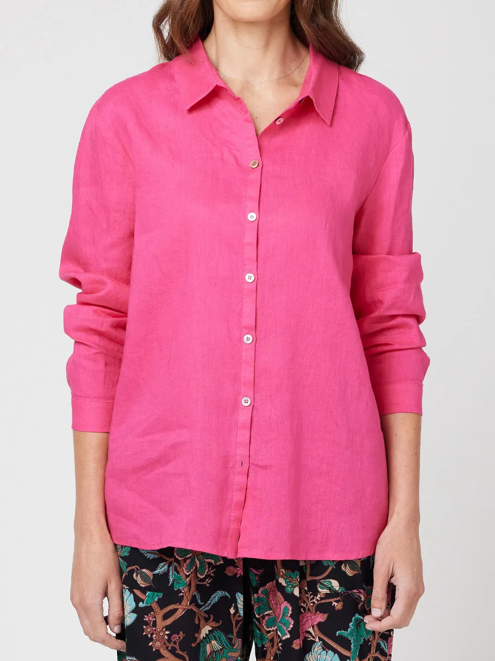 CAKE LINEN BOYFRIEND SHIRT sold by Yeltuor