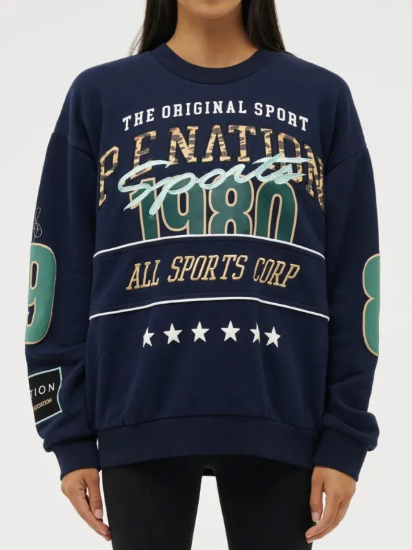 Aelfric Eden Knit Patchwork Polo Sweatshirt | Parallel