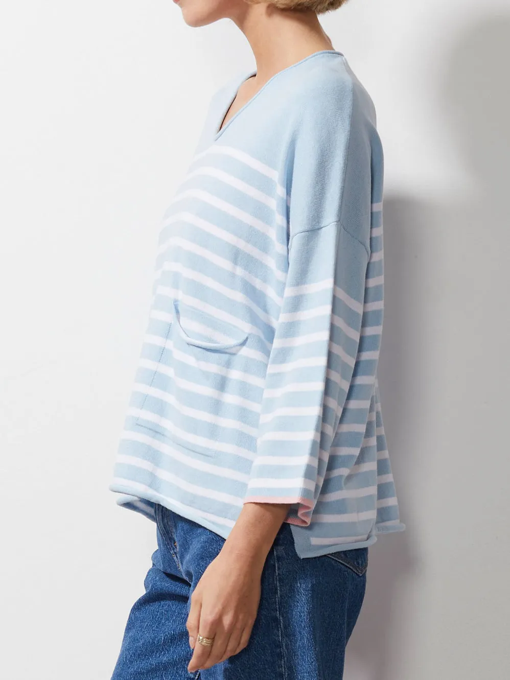 ZAKET & PLOVER BRENTON STRIPE V JUMPER sold by Yeltuor product image thumbnail 5